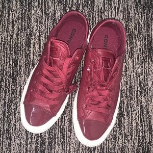 Converse "CTAS OX" Dark Burgundy Shoes